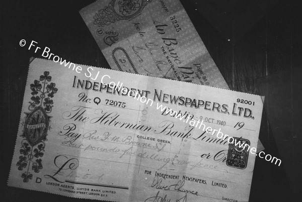 COPY NEGS INDEPENDENT CHEQUES